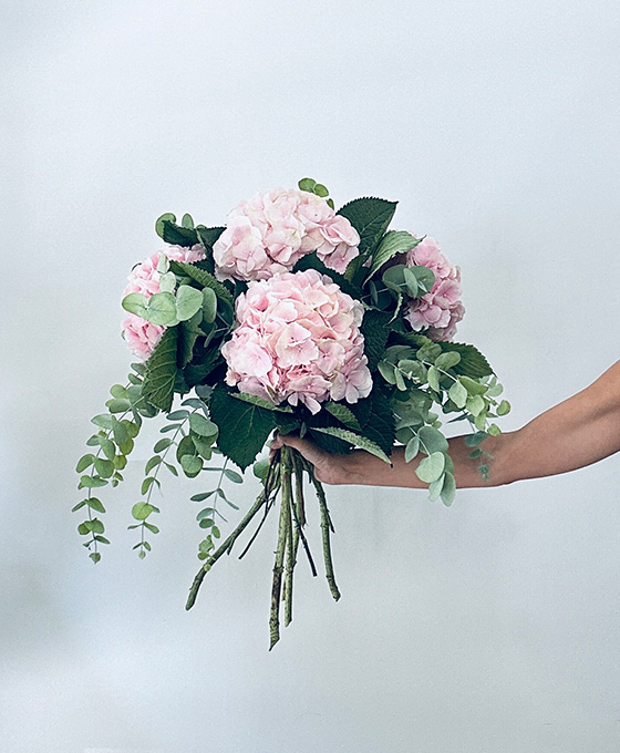 Ramo Hortensias Rosas